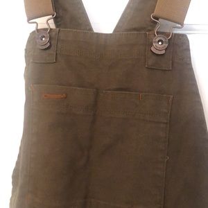 REI Olive Green/Brown Overalls. Brand New never worn.
